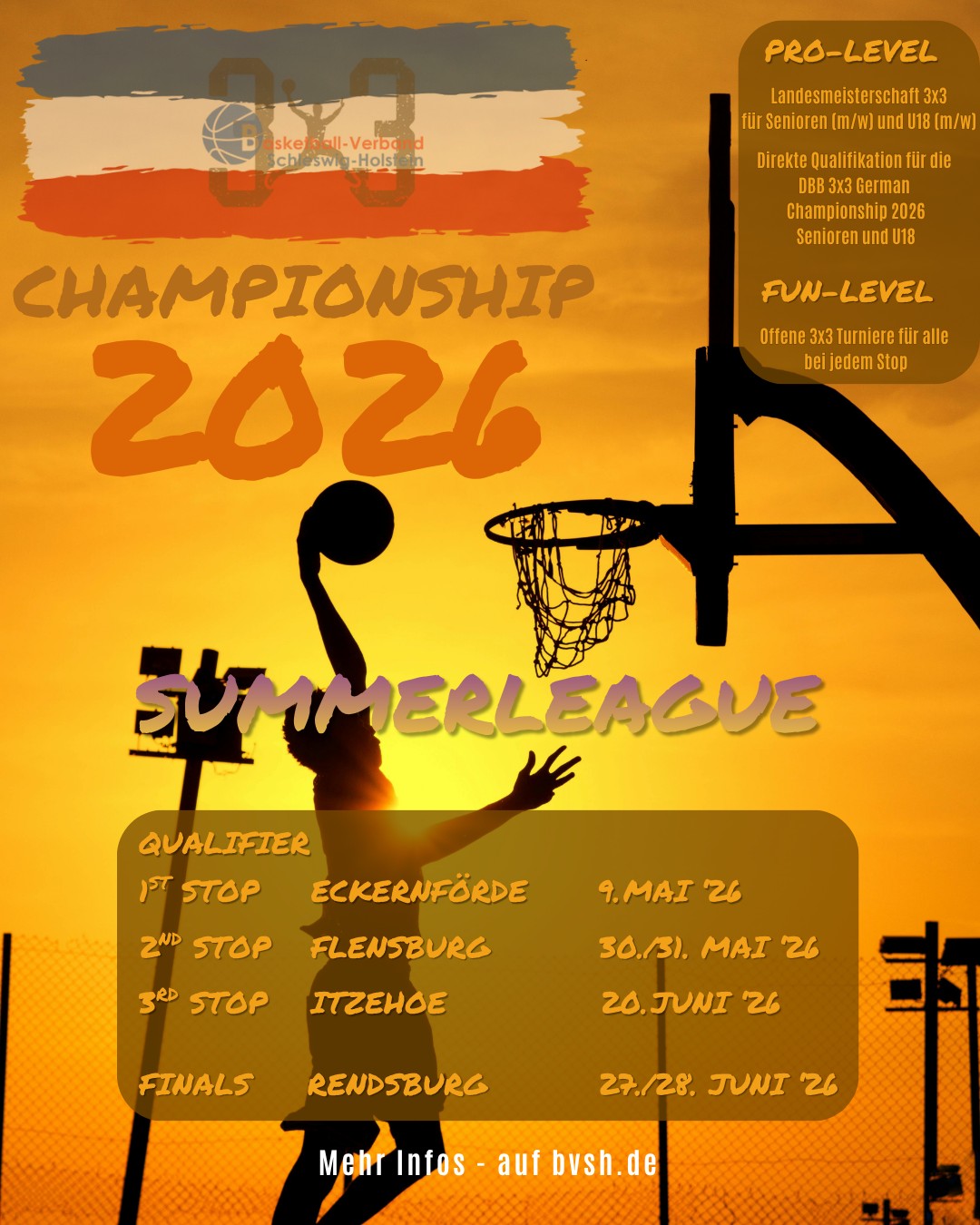 BVSH 3x3 Championship 2026 Werbung allgemein